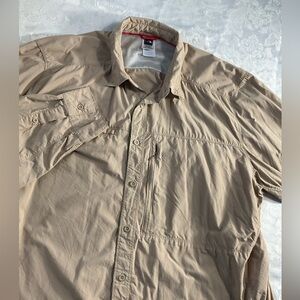 The North Face Men's Long Sleeve Nylon  Roll Tab Hike Shirt Fishing Size XXL